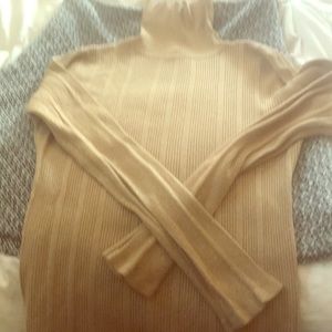 Gold turtle neck sweater